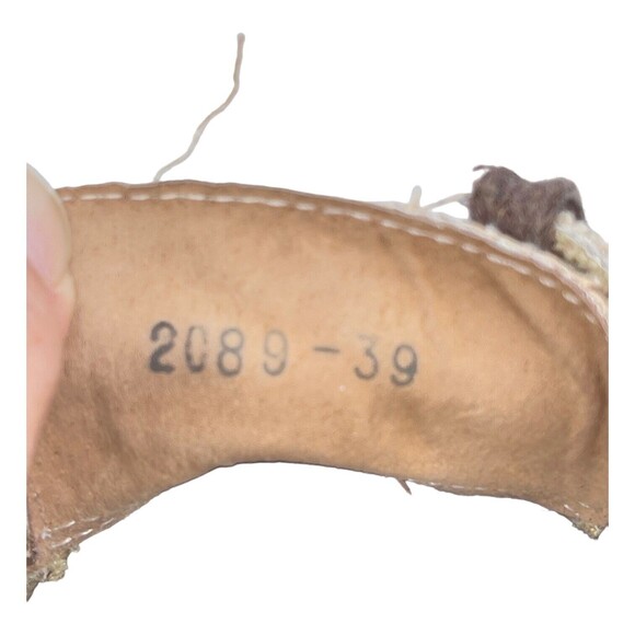 Canvas Rubber Sole Lace up Shoes Ash/White Color Made in Spain Size 7.5 -8 - Picture 6 of 6